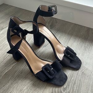 Banana Republic Suede Heeled Sandals